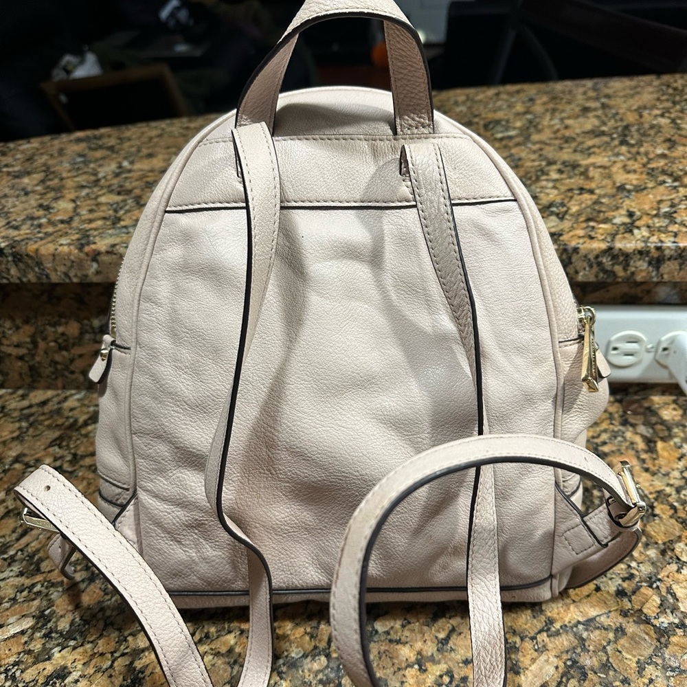 Authentic Michael Kors Beige Backpack and Wallet Set - Picture 6 of 11
